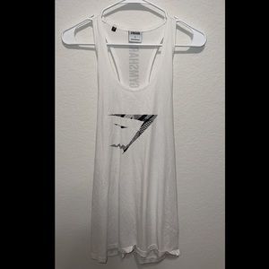 White Gymshark tank